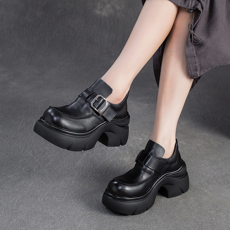 Women's Vintage Chuanky Platform Strap Casual Shoes-RAIIFY