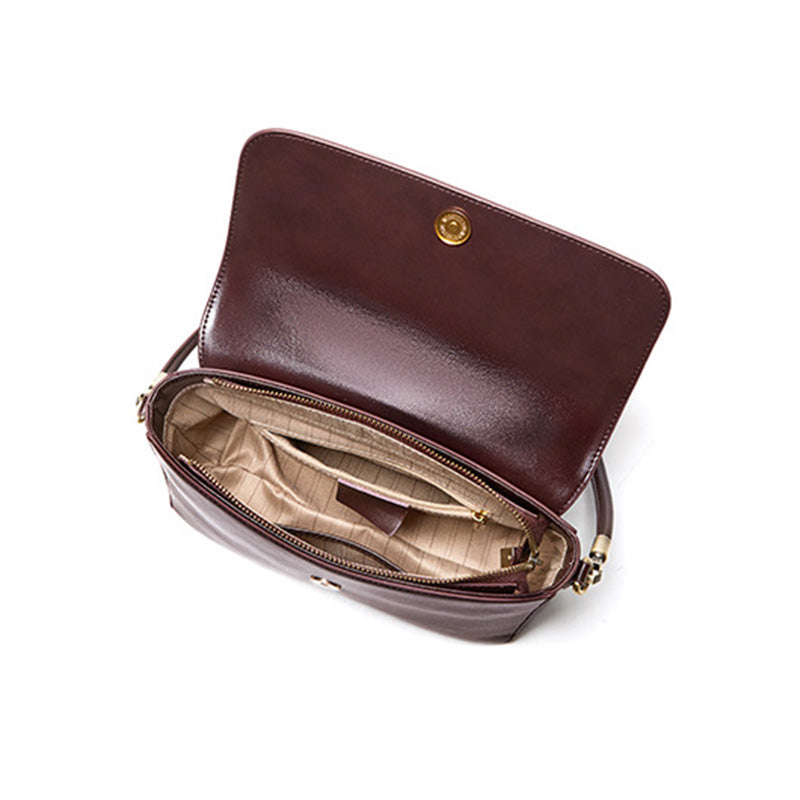 Women's Elegant Fashion Leather Chain Shoulder Bag-RAIIFY