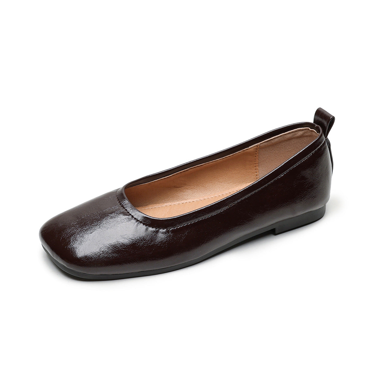 Women's Square Toe Slip-On Casual Soft Flats-RAIIFY