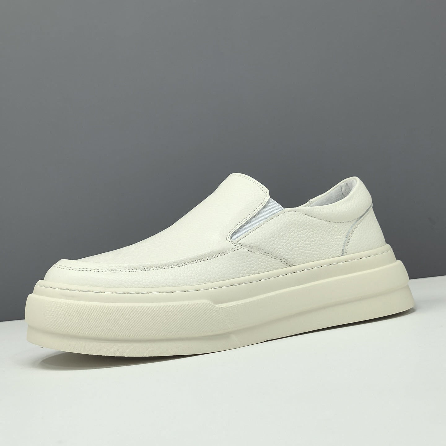 Men's Leather Minimalist Casual Slip-on Loafers-RAIIFY