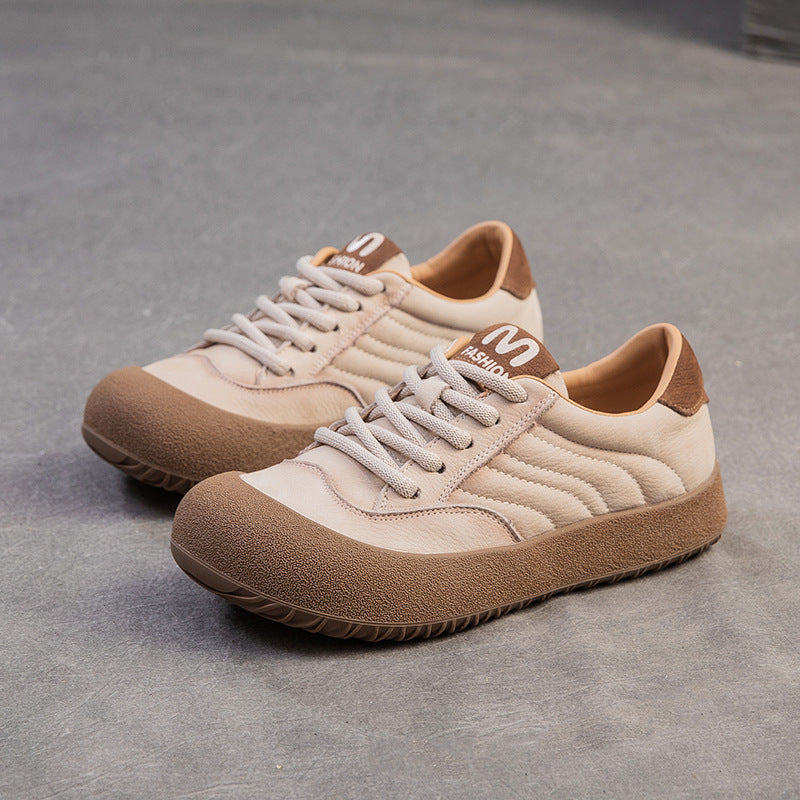 Women's Leather Casual Casual Sneakers Comfort Shoes-RAIIFY