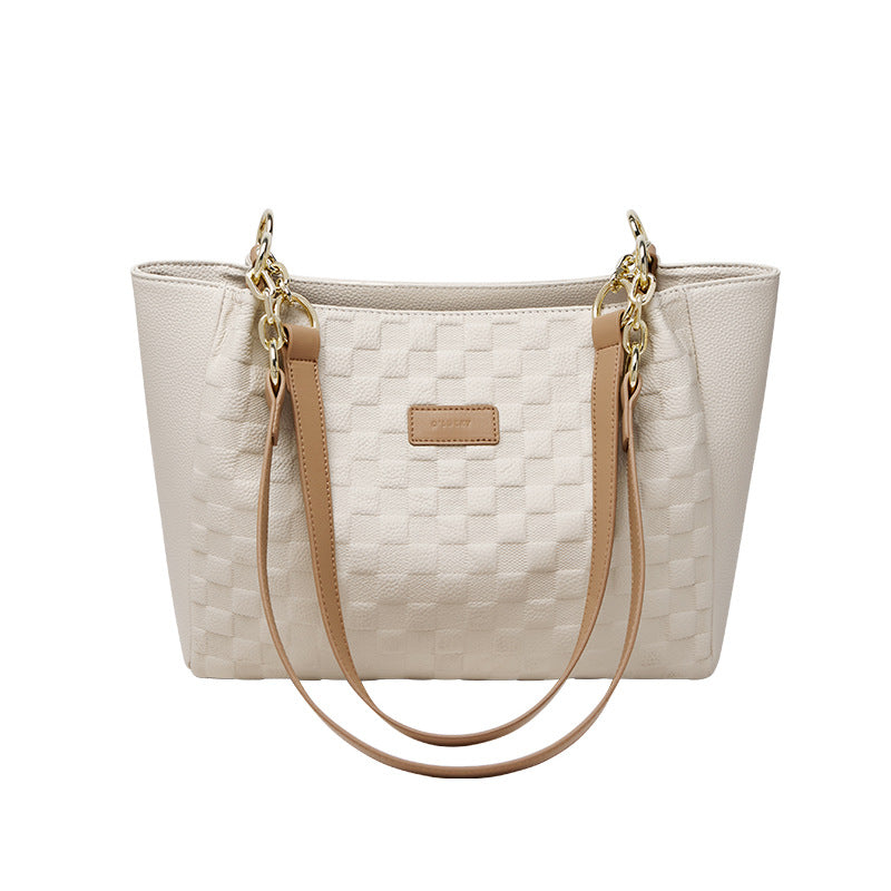 Women's Stylish Embossed Leather Shoulder Tote Bag-RAIIFY