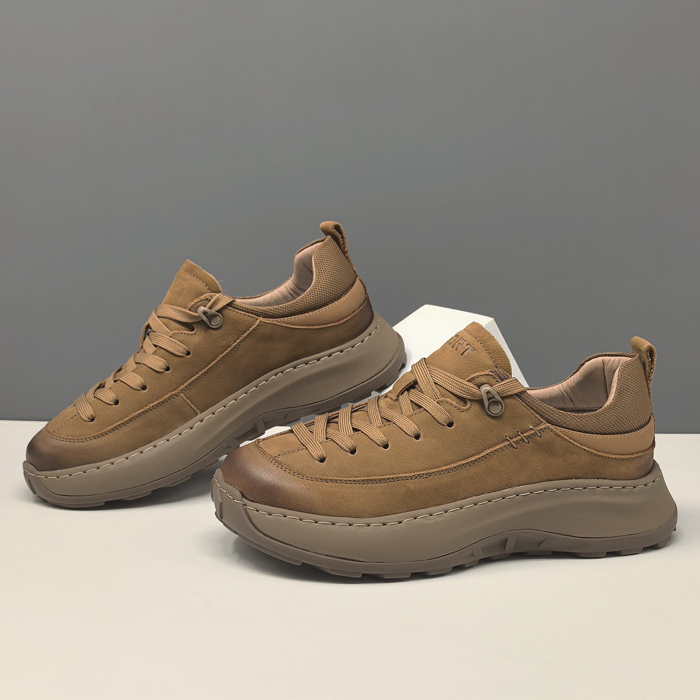 Men's Retro Quilted leather Low Top Casual Shoes-RAIIFY