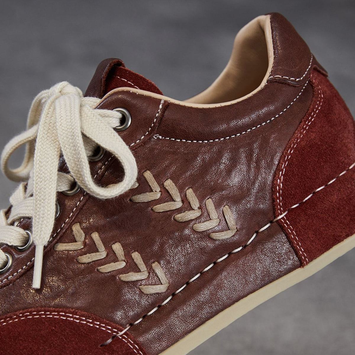 Women's Retro Quilted Leather Flat Casual Shoes-RAIIFY