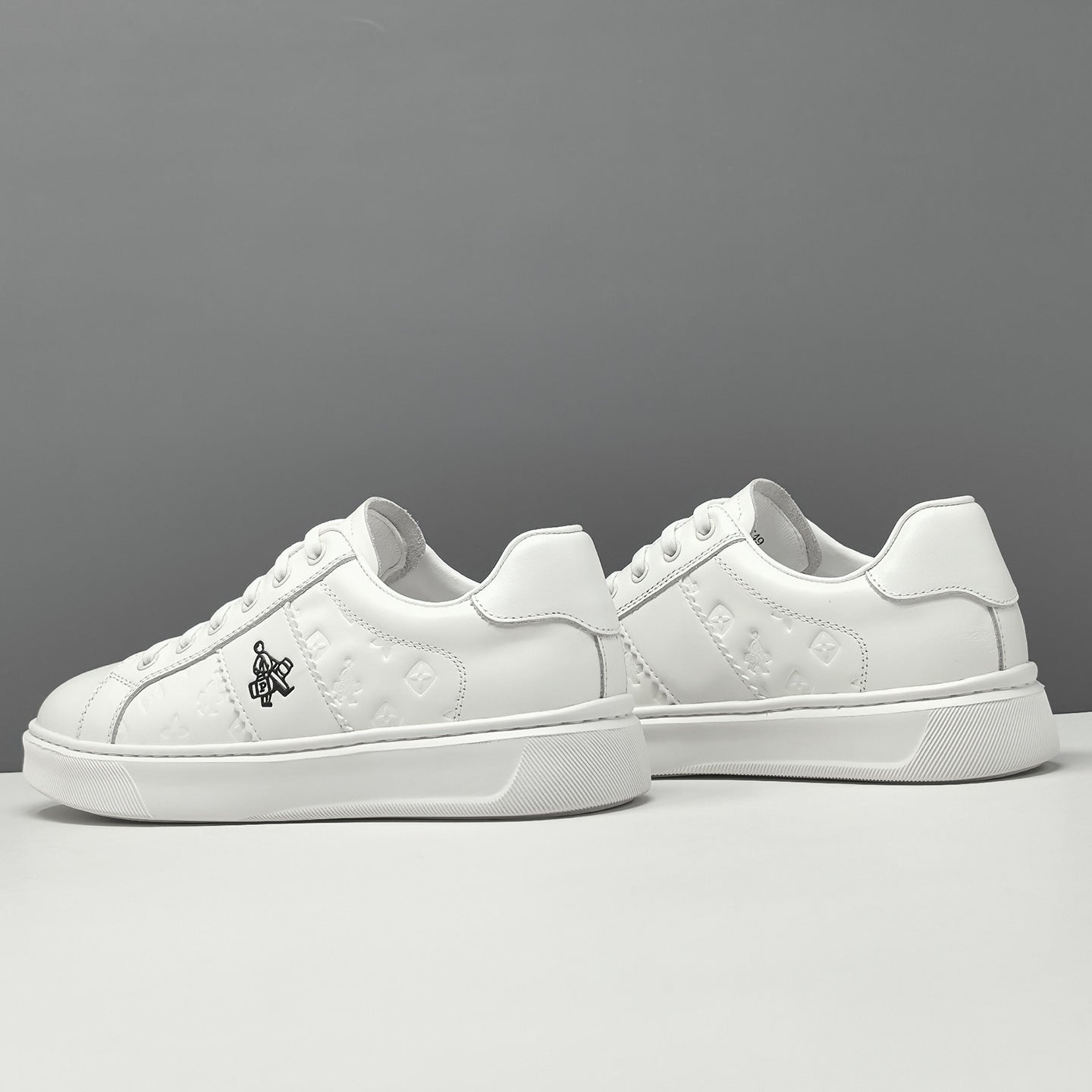 Men's Fashion Quilted Leather Flat Casual Shoes-RAIIFY