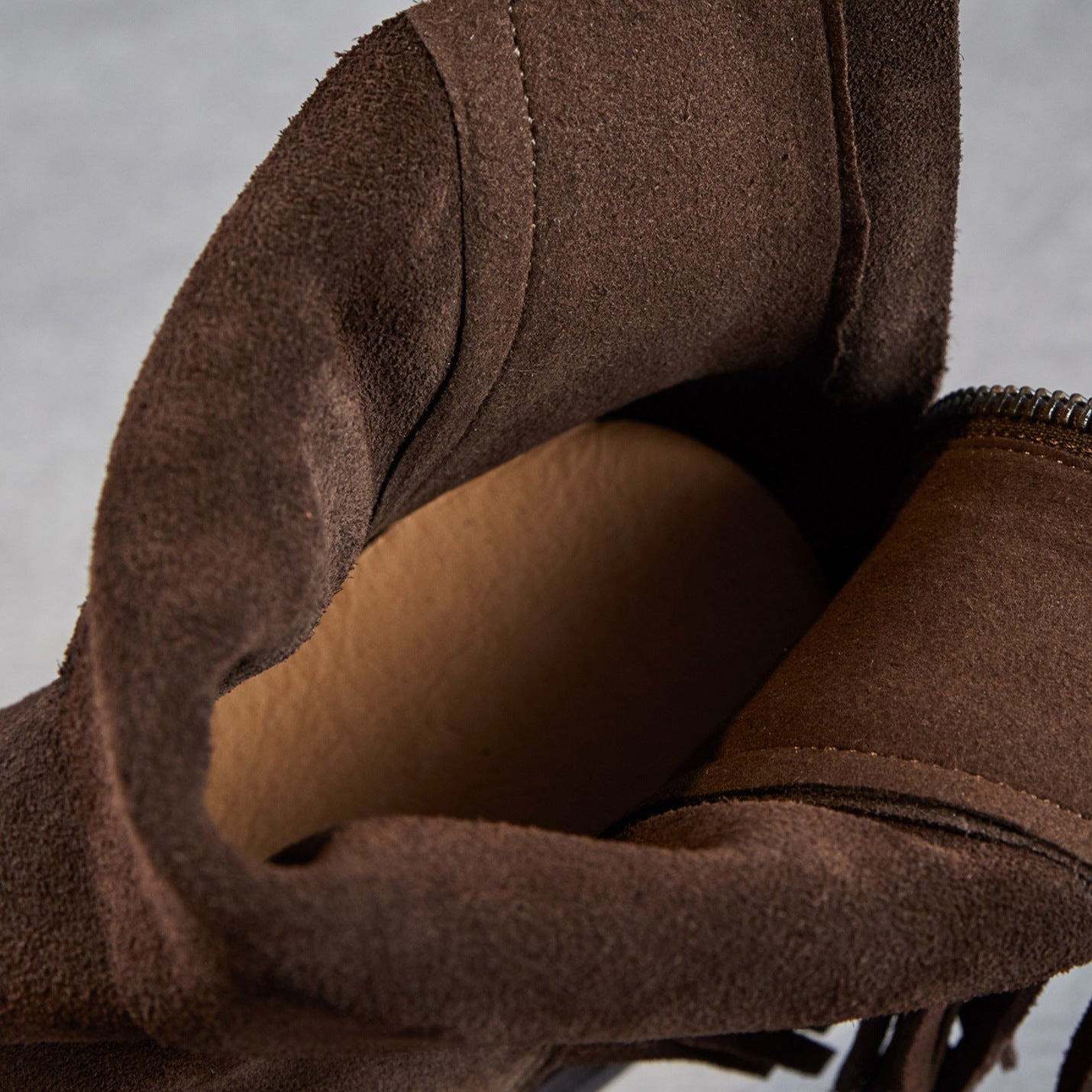 Women's Retro Plain Suede Tassels Ankle Boots-RAIIFY