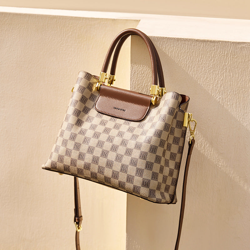 Women Fashion Embossed Canvas Casual Tote Bag-RAIIFY