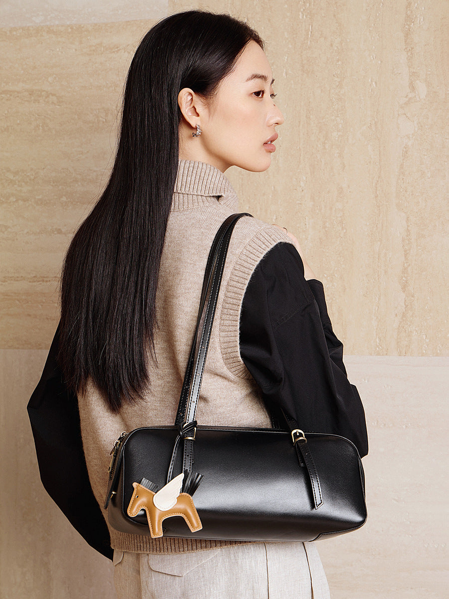 Women’s Fashion Leather Casual Underarm Bag-RAIIFY