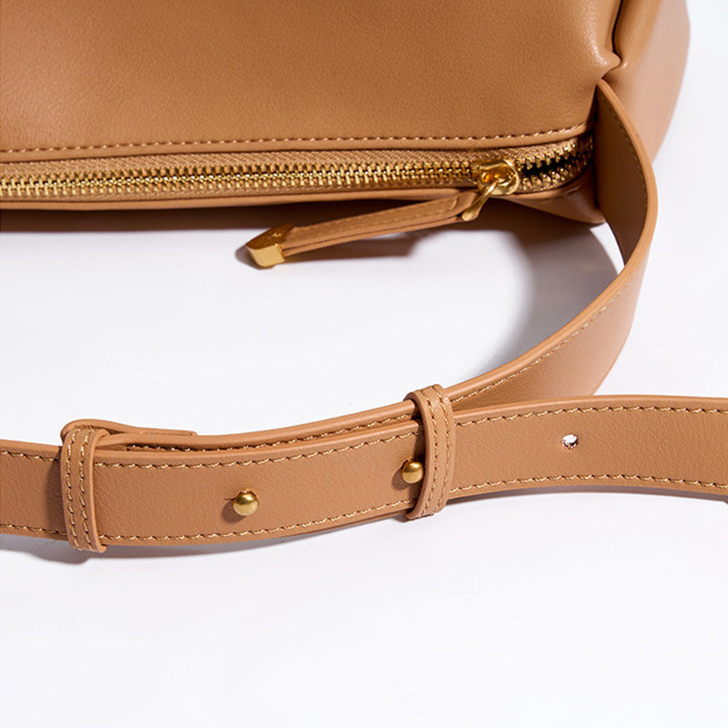 Women Casual Minimalist Soft Cowhide Shoulder Bag-RAIIFY