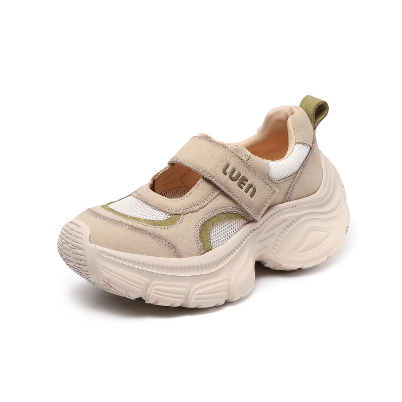 Women Breathable Mesh Casual Low Top Velcro Shoes-RAIIFY