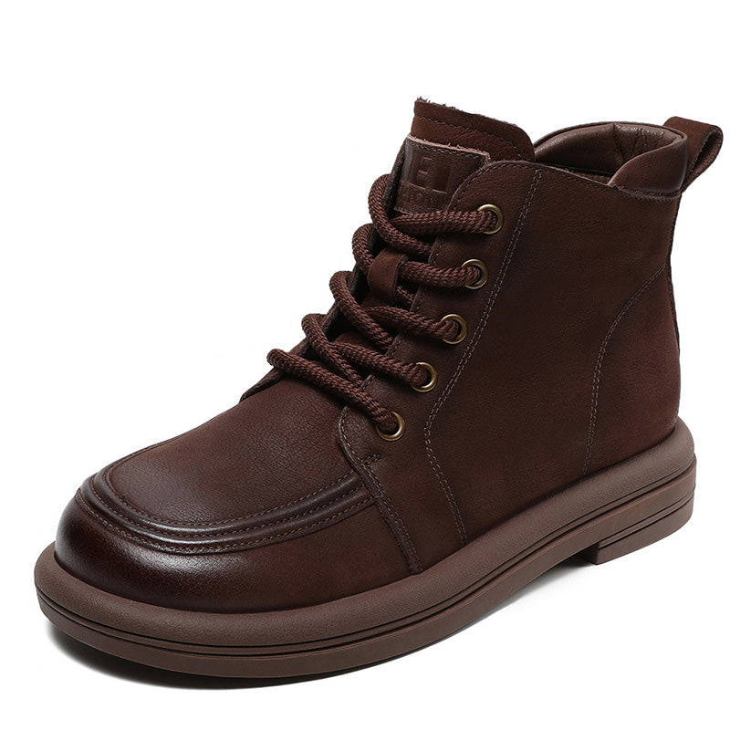 Women Retro Suede Handmade Casual Ankle Boots-RAIIFY