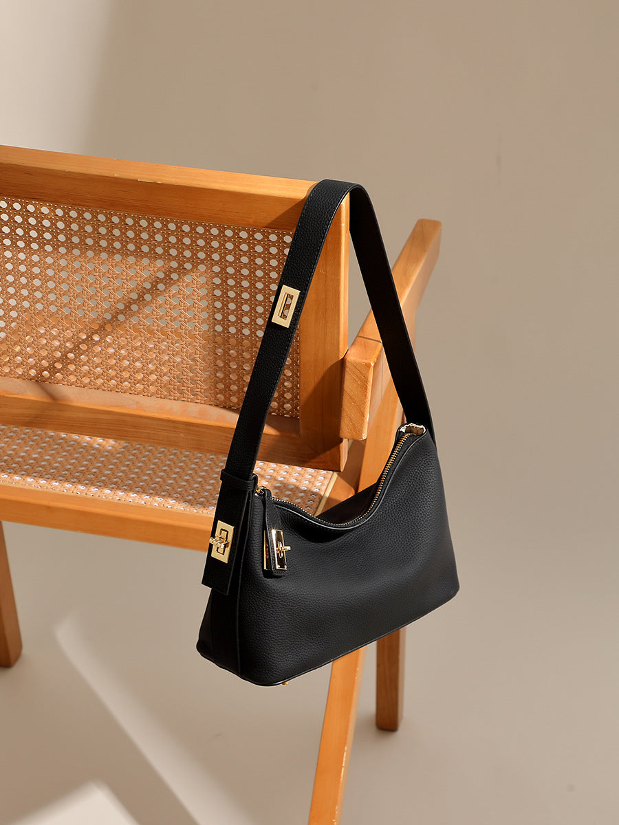 Women's Minimalism Soft Leather Elegant Shoulder Bag-RAIIFY