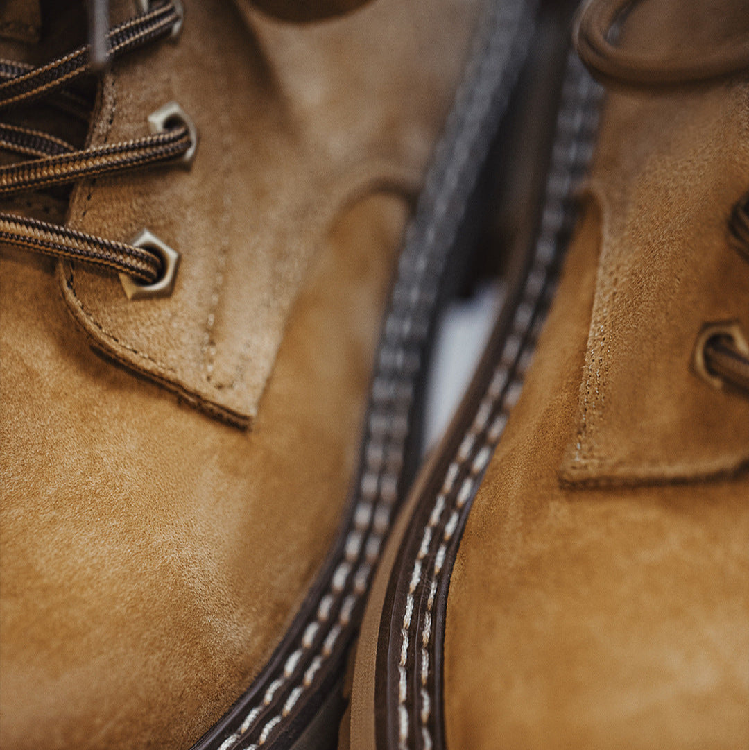 Men's Classic Leather Casual Ankle Work Boots-RAIIFY