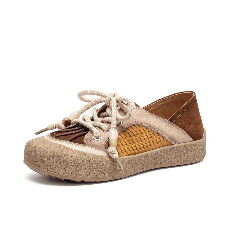 Women's Chic Genuine Leather Casual Flat Shoes-RAIIFY