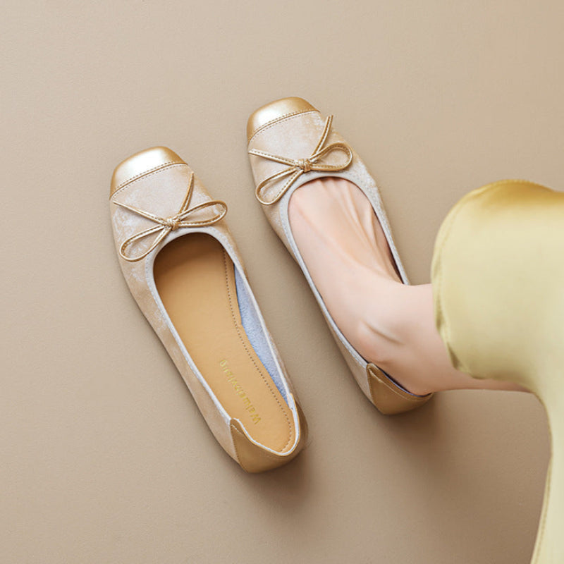Women's Fashion Bowknot Comfort Soft Casual Flats-RAIIFY