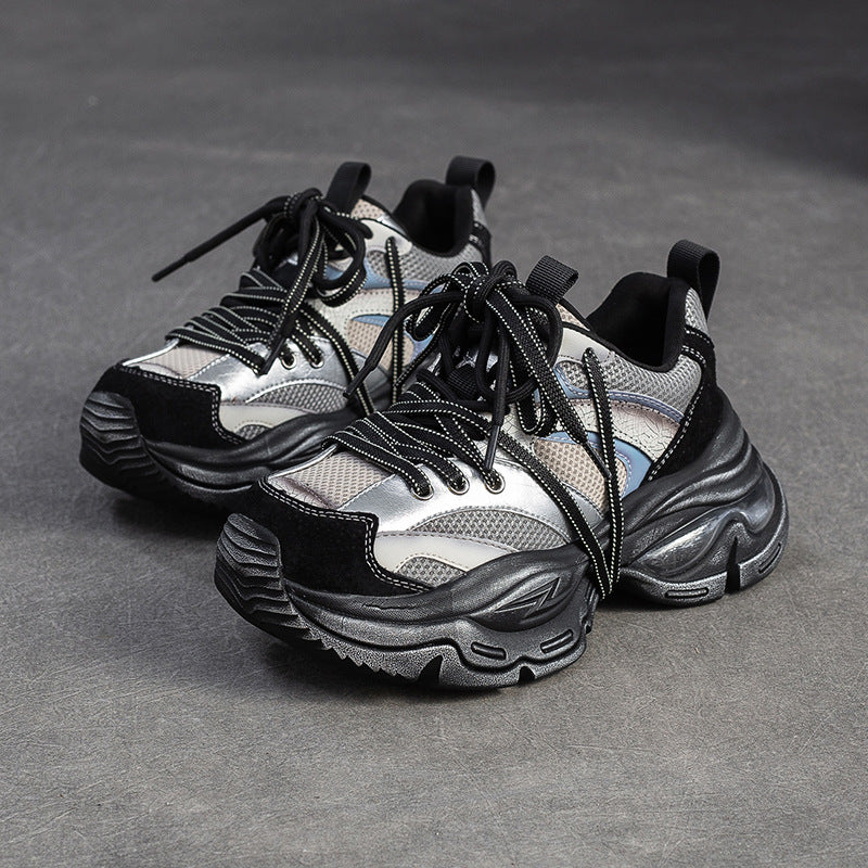 Women's Fashion Breathable Mesh Chunky Sneakers-RAIIFY