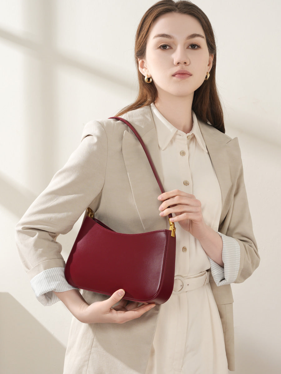 Women Minimalism Fashion Leather Casual Shoulder Bag-RAIIFY