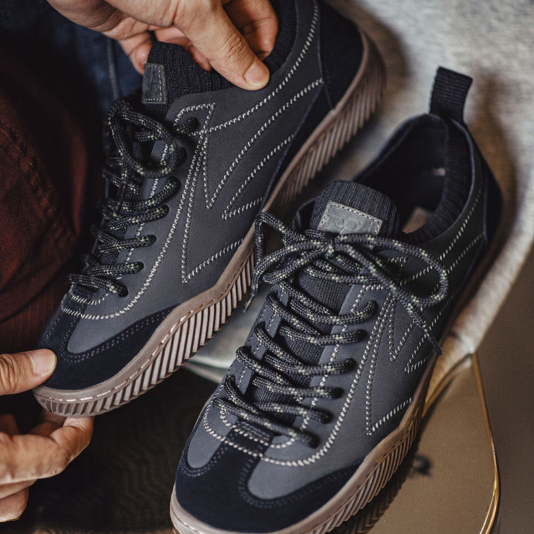 Men’s Casual Leather Comfortable Low-Top Sneakers-RAIIFY