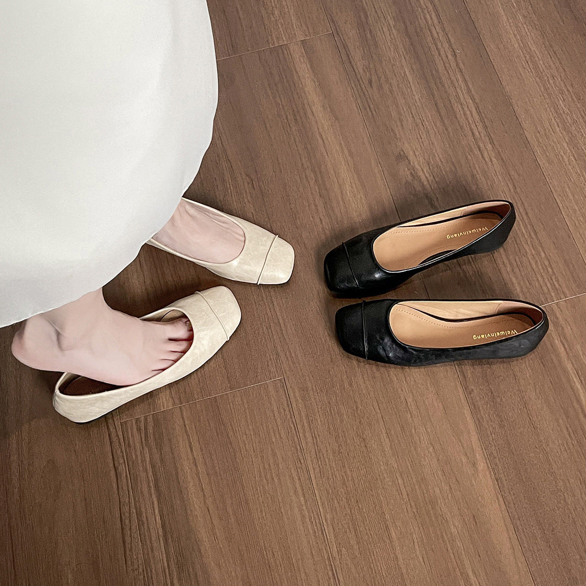 Women's Minimalism Plain Low Top Casual Flats-RAIIFY
