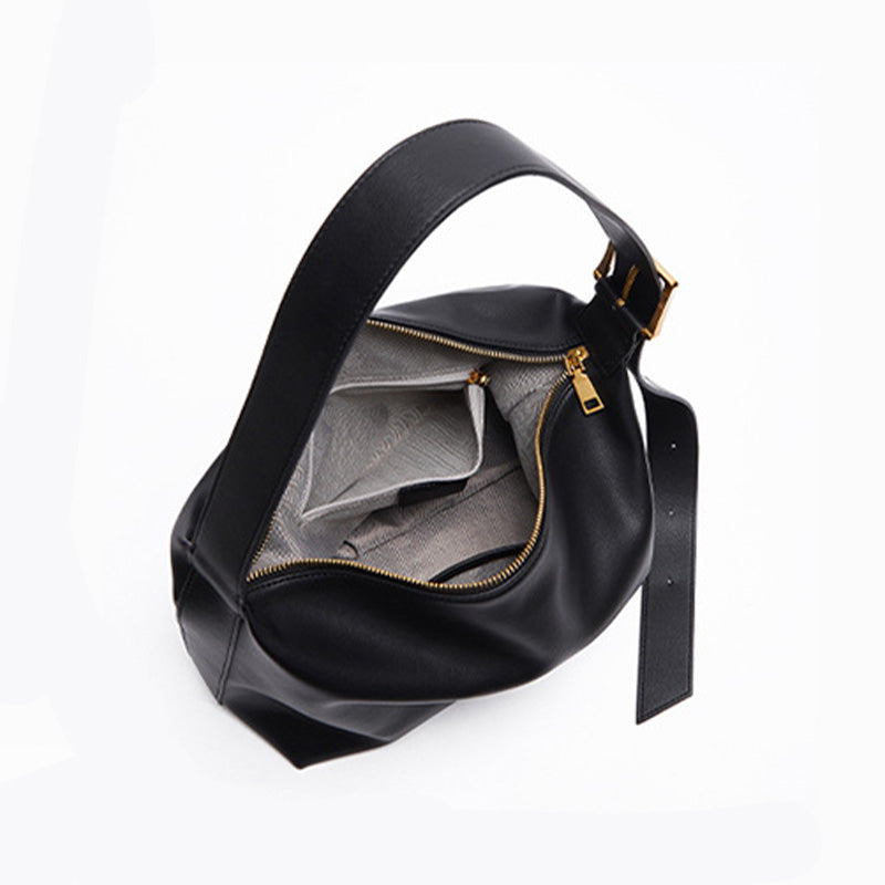 Women's Fashion Soft Plain Leather Tote Bag-RAIIFY
