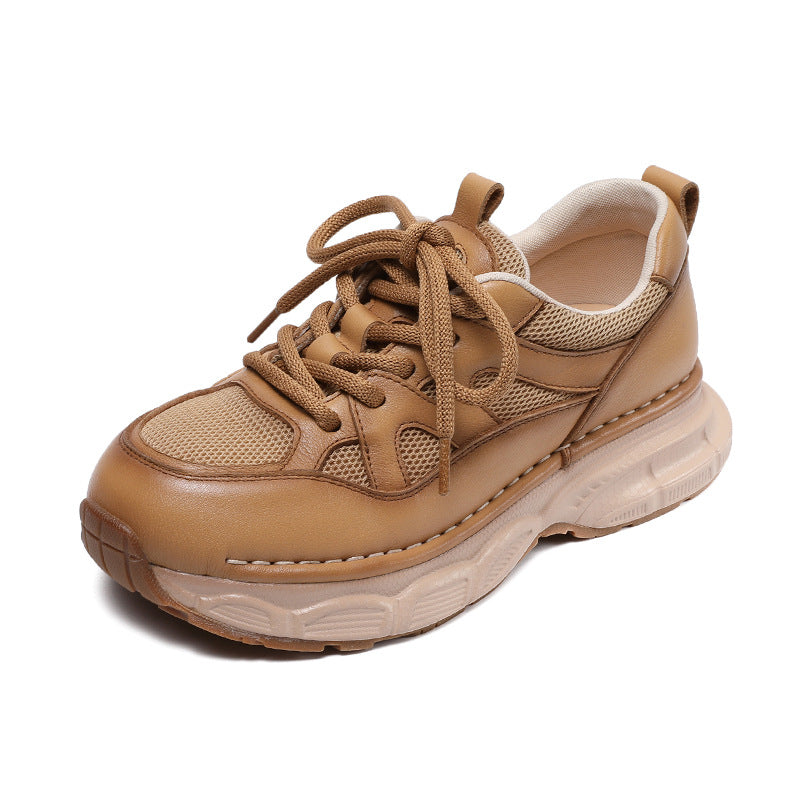 Women Minimalism Breathable Mesh Plain Casual Sneakers-RAIIFY