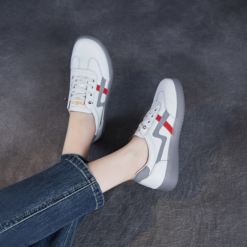 Women Stylish Leather Flat Slip-on Casual Shoes-RAIIFY