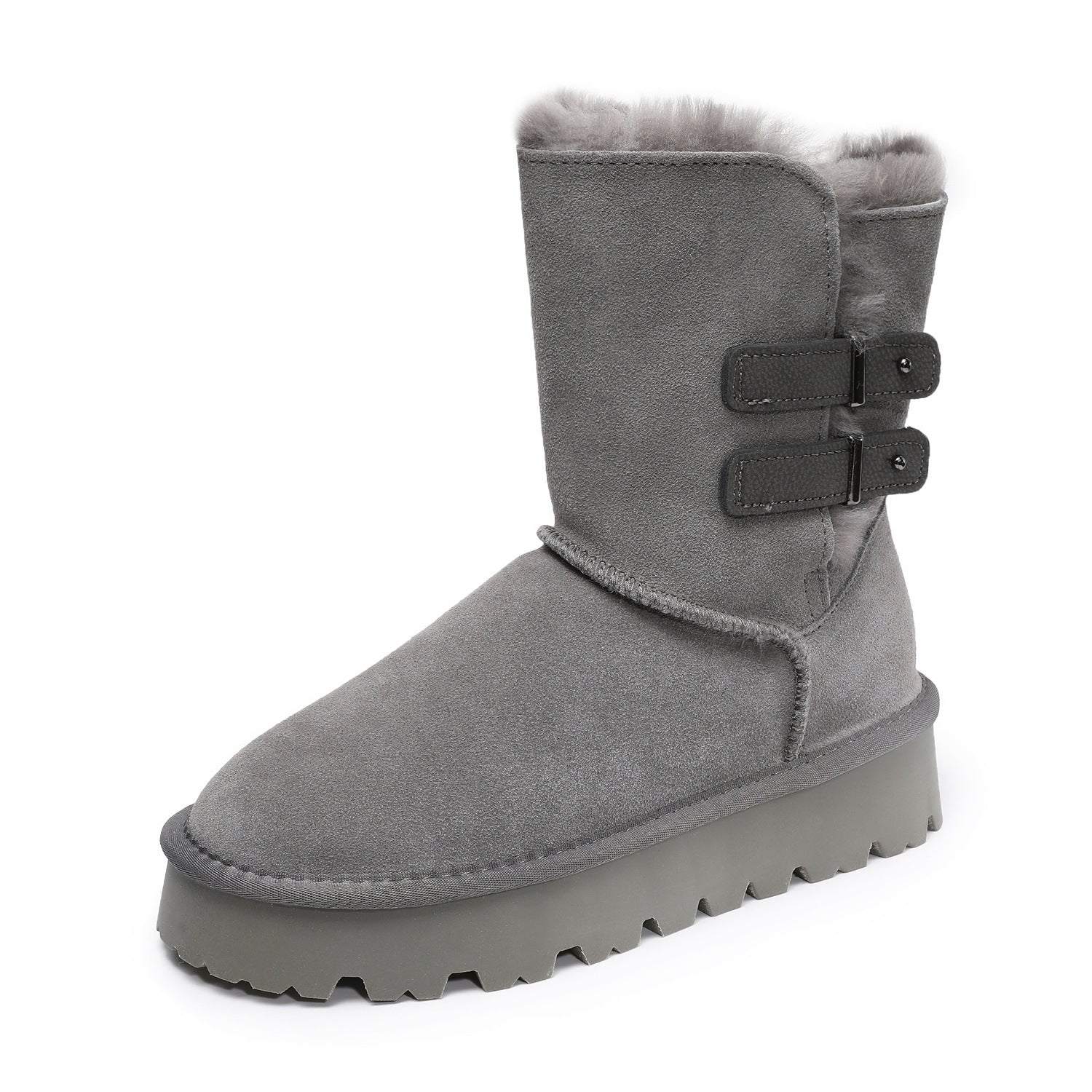 Women's Suede Retro Soft Comfort Snow Boots-RAIIFY