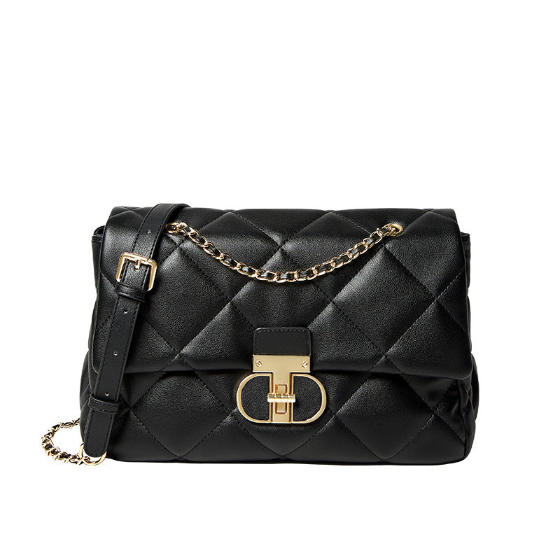 Women's Fashion Quilted Leather Chian Cross Body Bag-RAIIFY