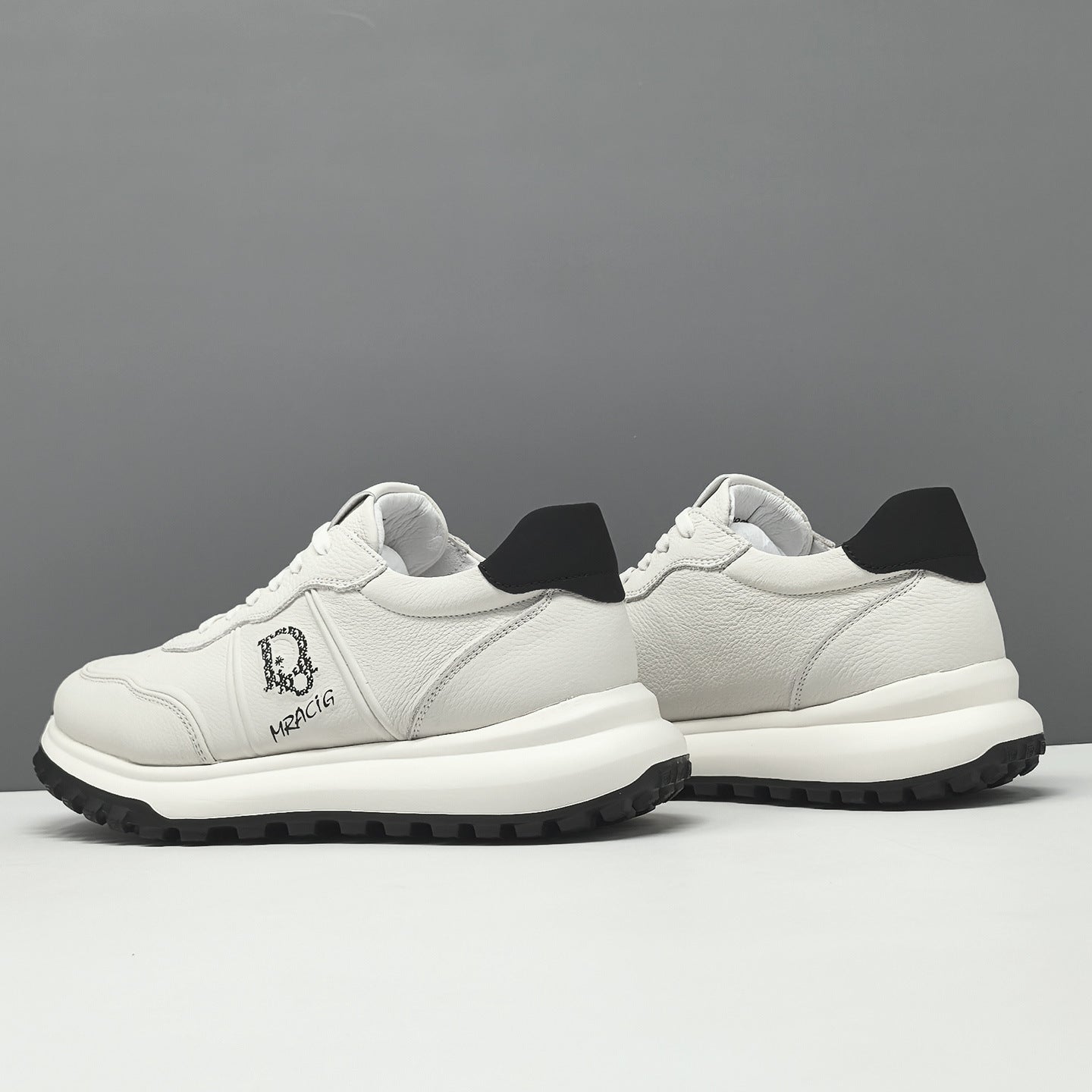 Men's Fashion Leather Breathable Casual Sneakers-RAIIFY