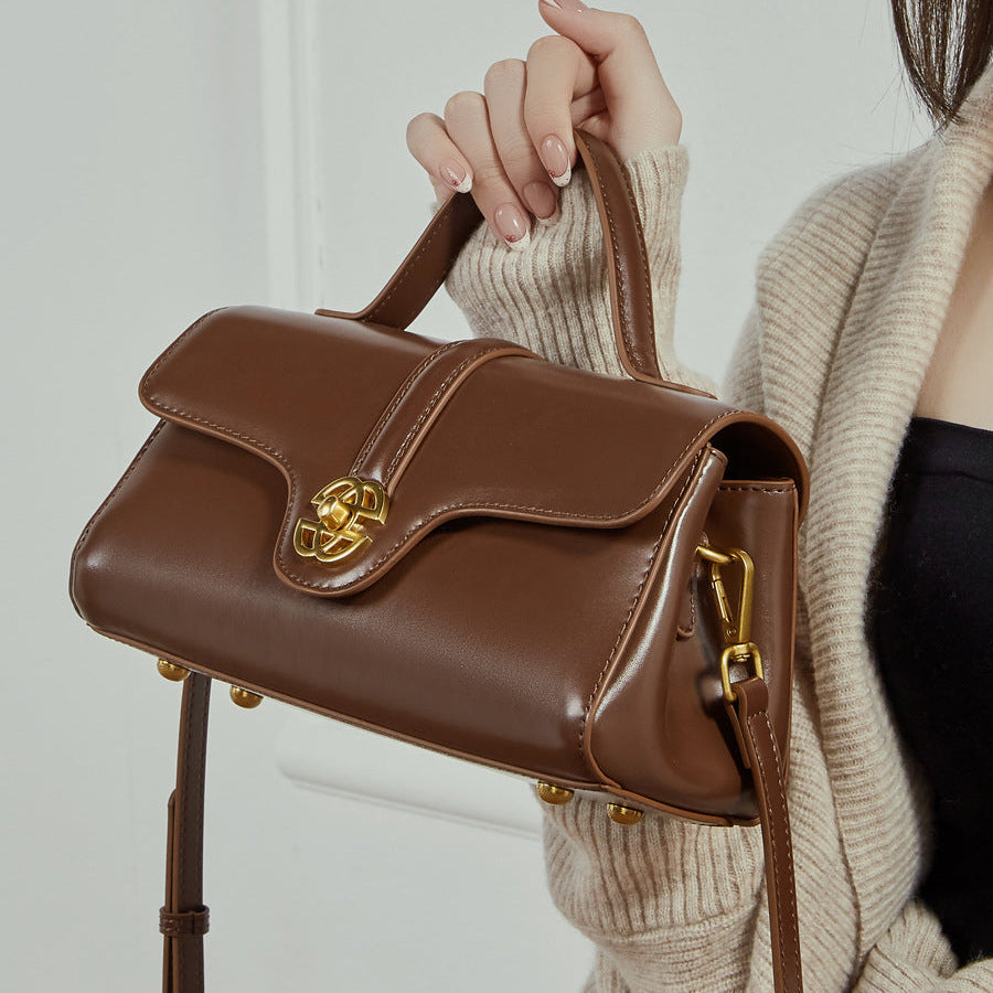 Women’s Genuine Leather Retro Crossbody Bag-RAIIFY