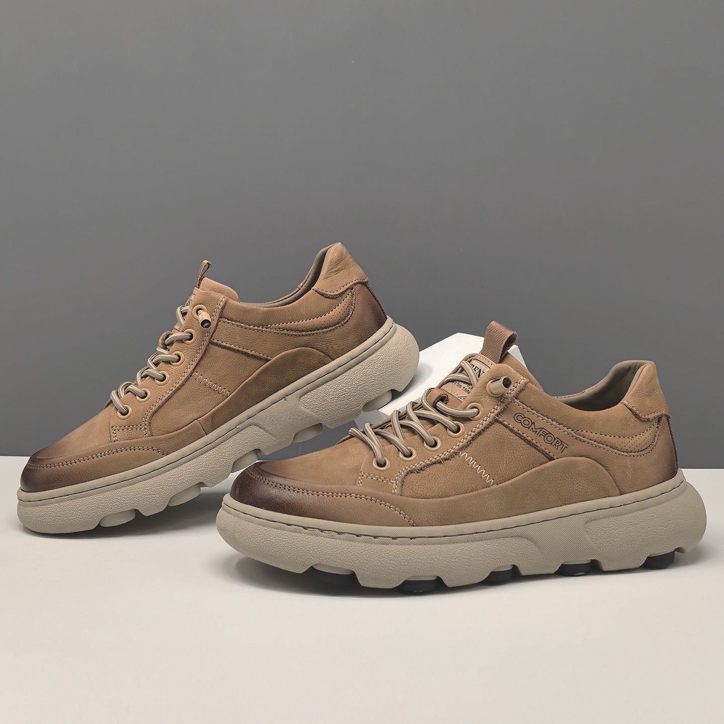 Men's Retro Quilted Leather Slip-on Casual Shoes-RAIIFY