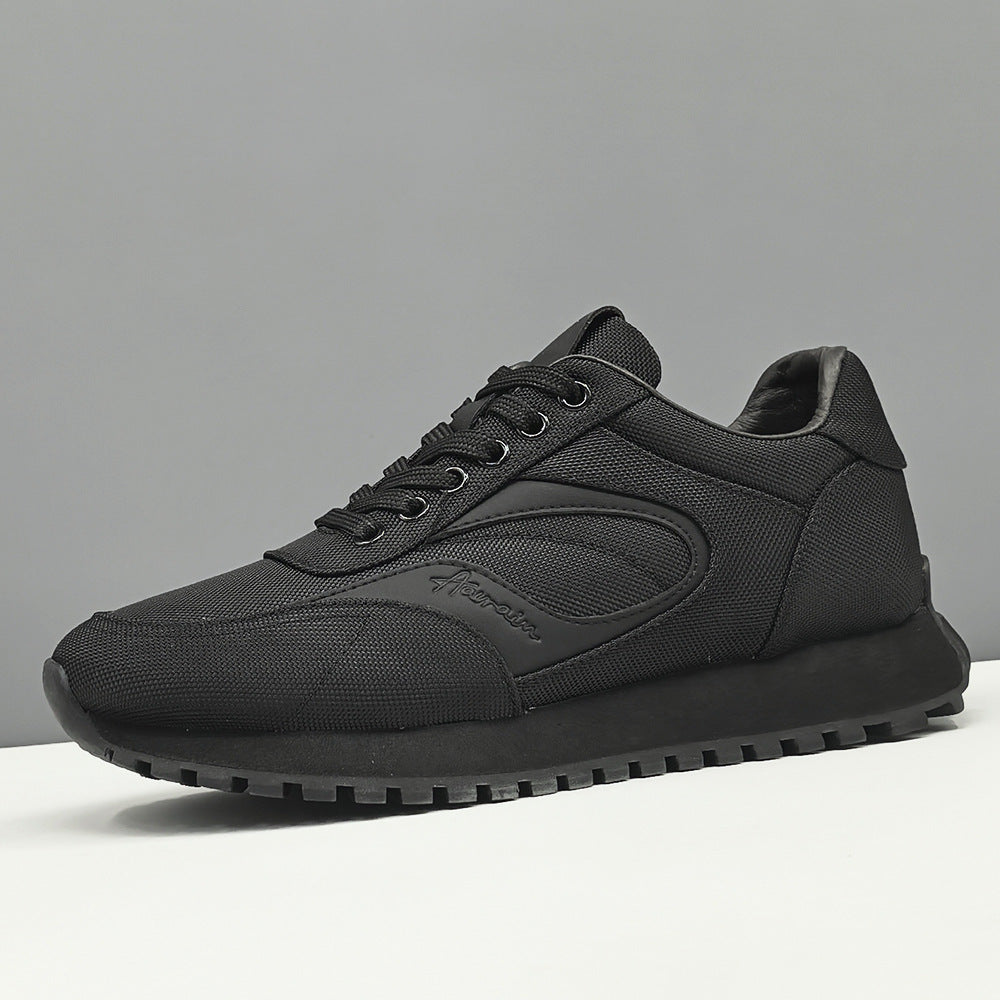 Men Minimalism Plain Breathable Canvas Dad Shoes-RAIIFY