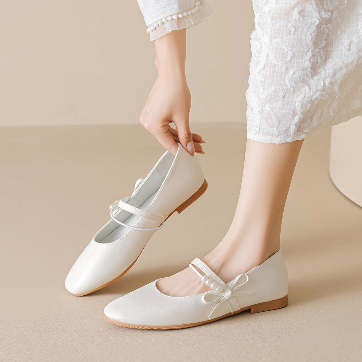 Women's Soft Comfort Minimalist Bowknot Flats-RAIIFY