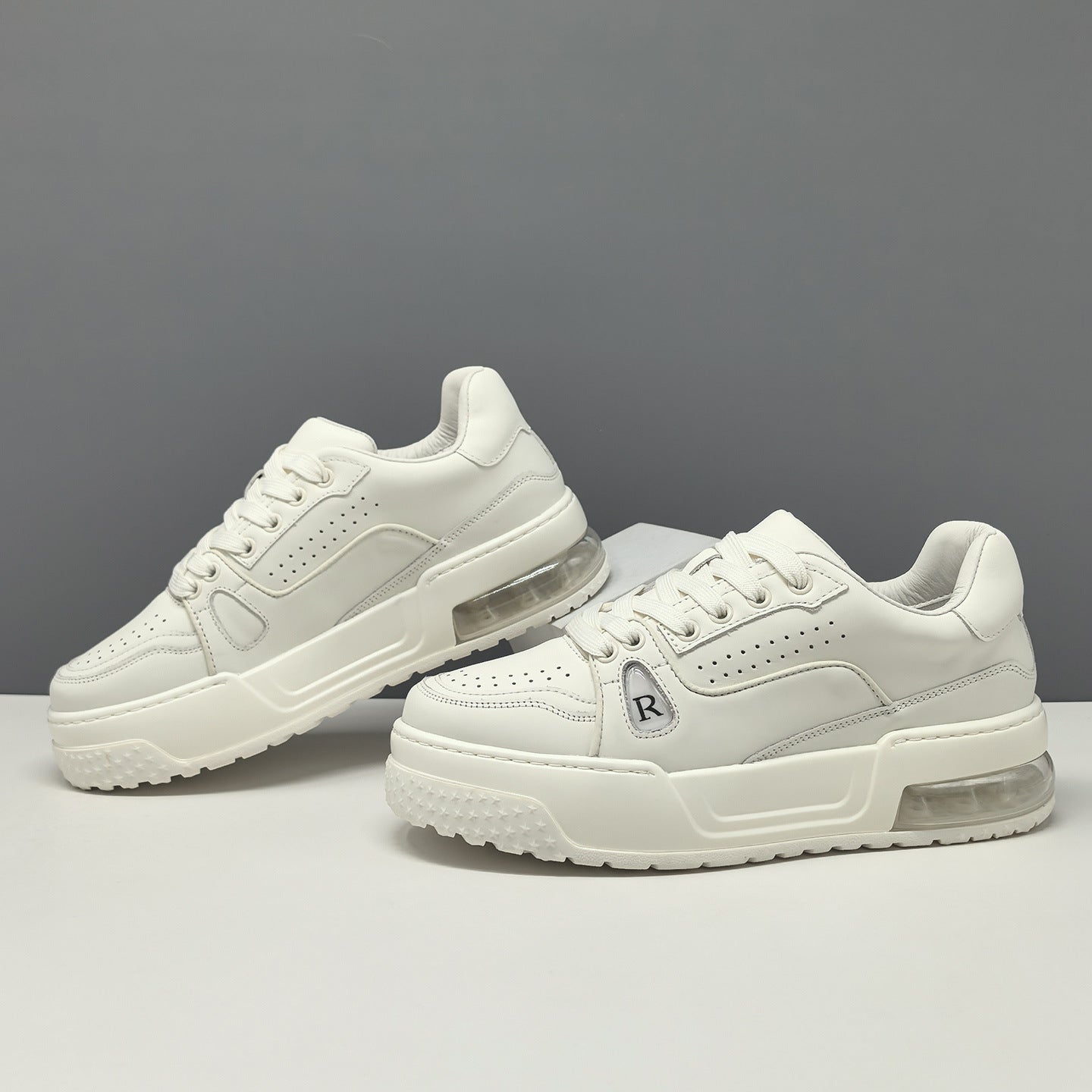 Men's Fashion Breathable Leather Casual Sneakers-RAIIFY