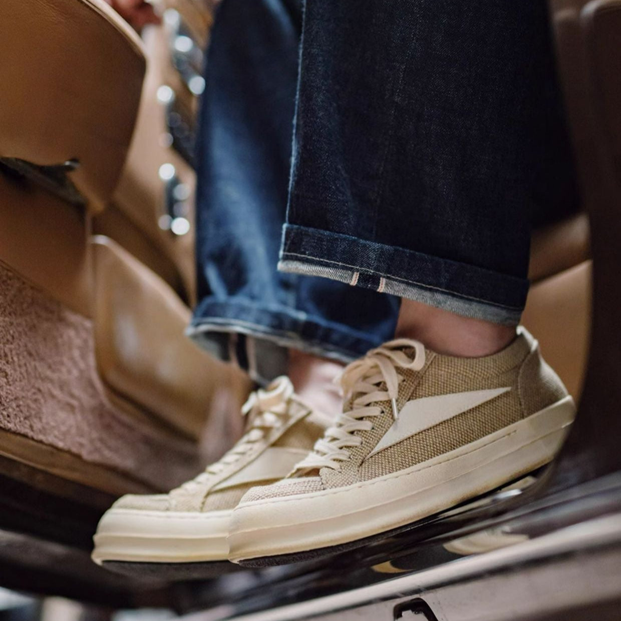 Men's Minimalism Plain Flat Casual Canvas Shoes-RAIIFY
