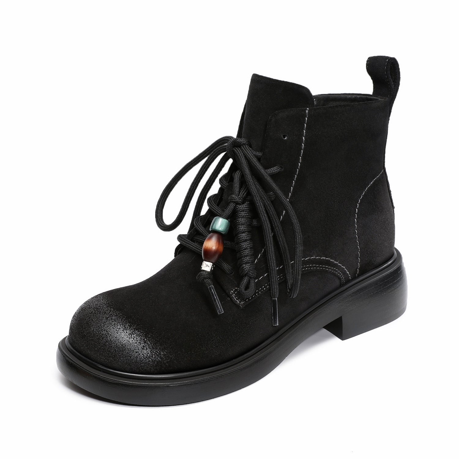 Women's Vintage Plain Suede Ankle Boot-RAIIFY