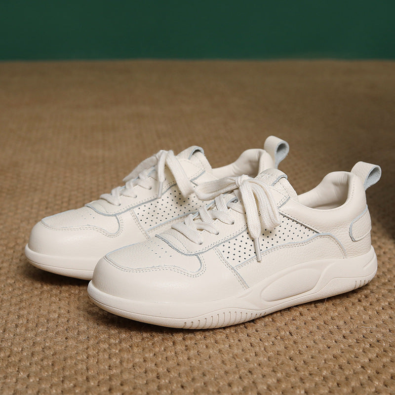 Women's Stylish Breathable Quilted Leather Casual Shoes-RAIIFY