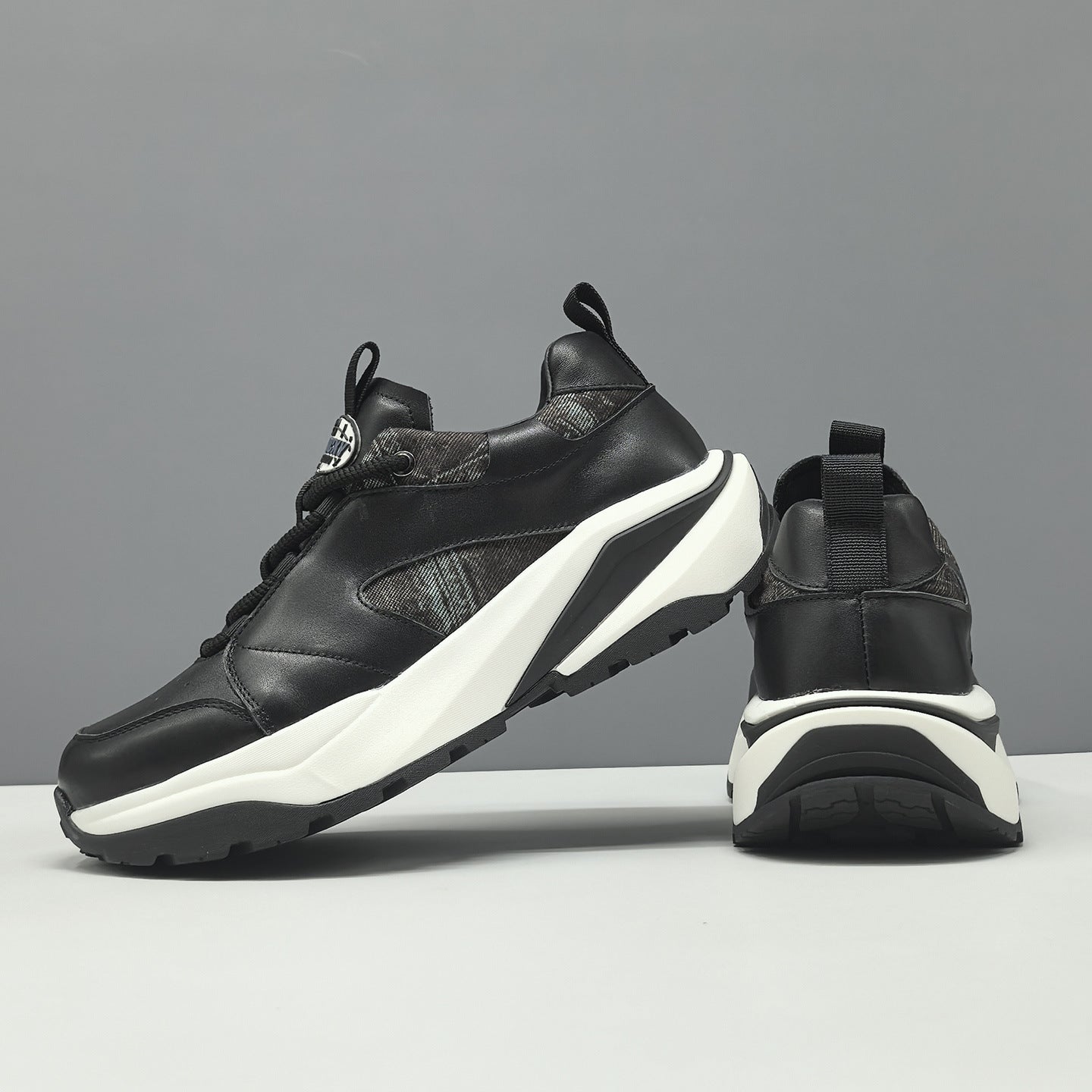 Men's Fashion Breathable Leather Casual Sneakers-RAIIFY