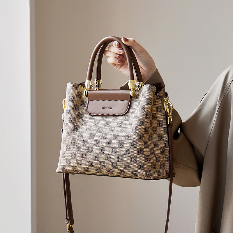 Women Fashion Embossed Canvas Casual Tote Bag-RAIIFY