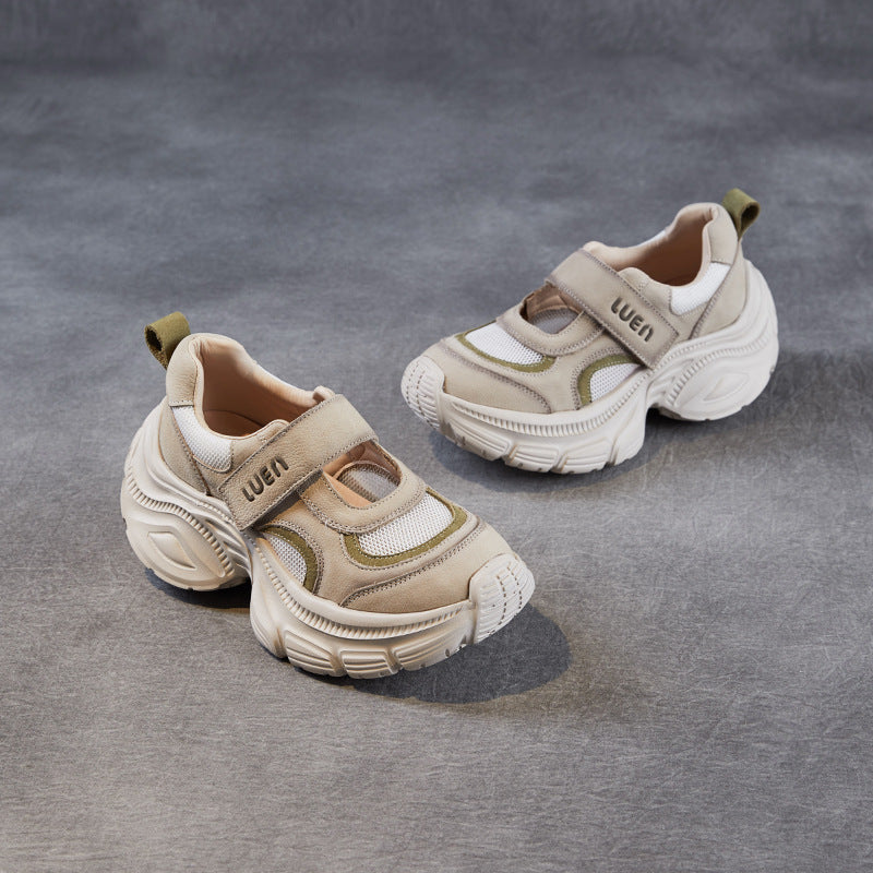 Women Breathable Mesh Casual Low Top Velcro Shoes-RAIIFY