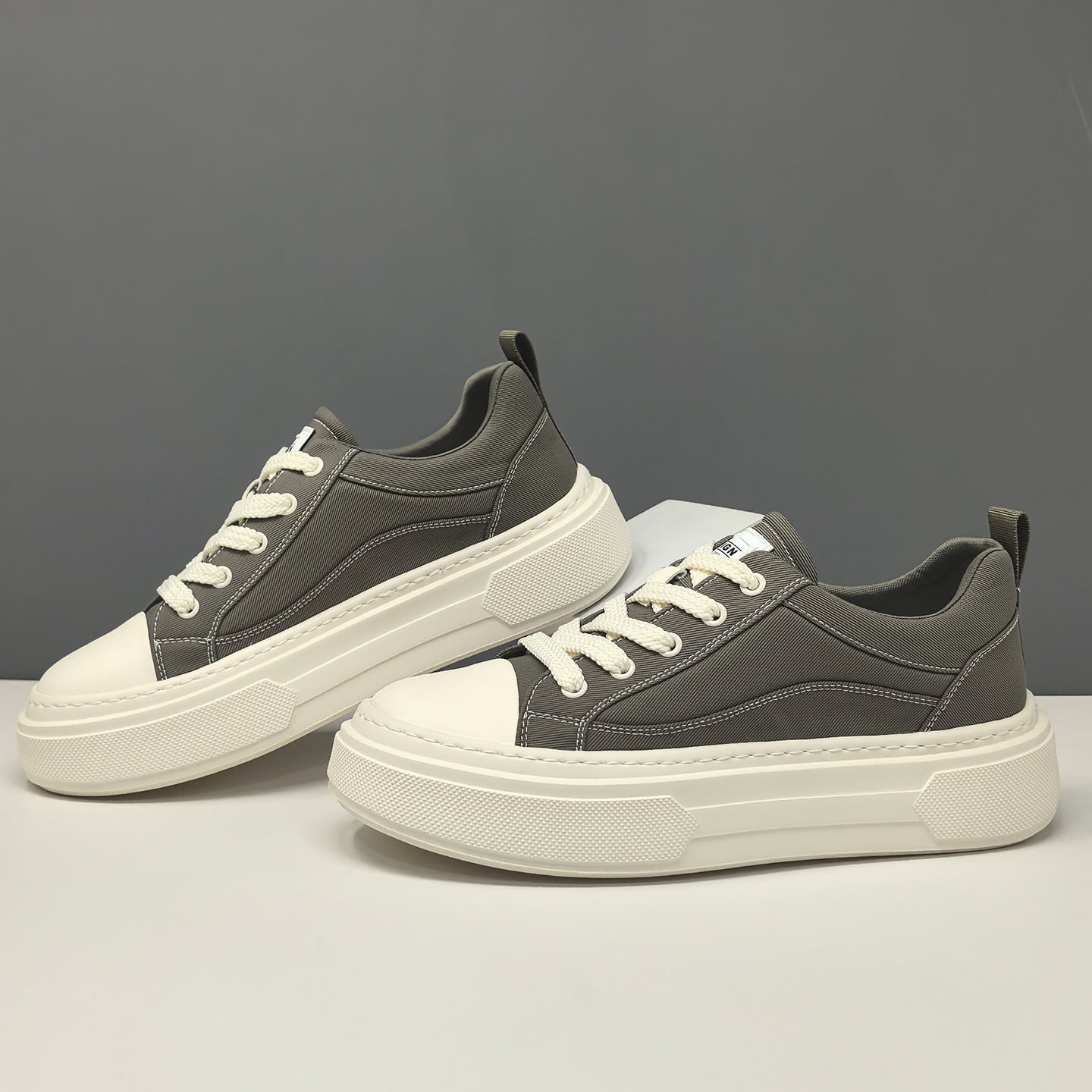 Men's Minimalist Breathable Canvas Flat Casual Shoes-RAIIFY