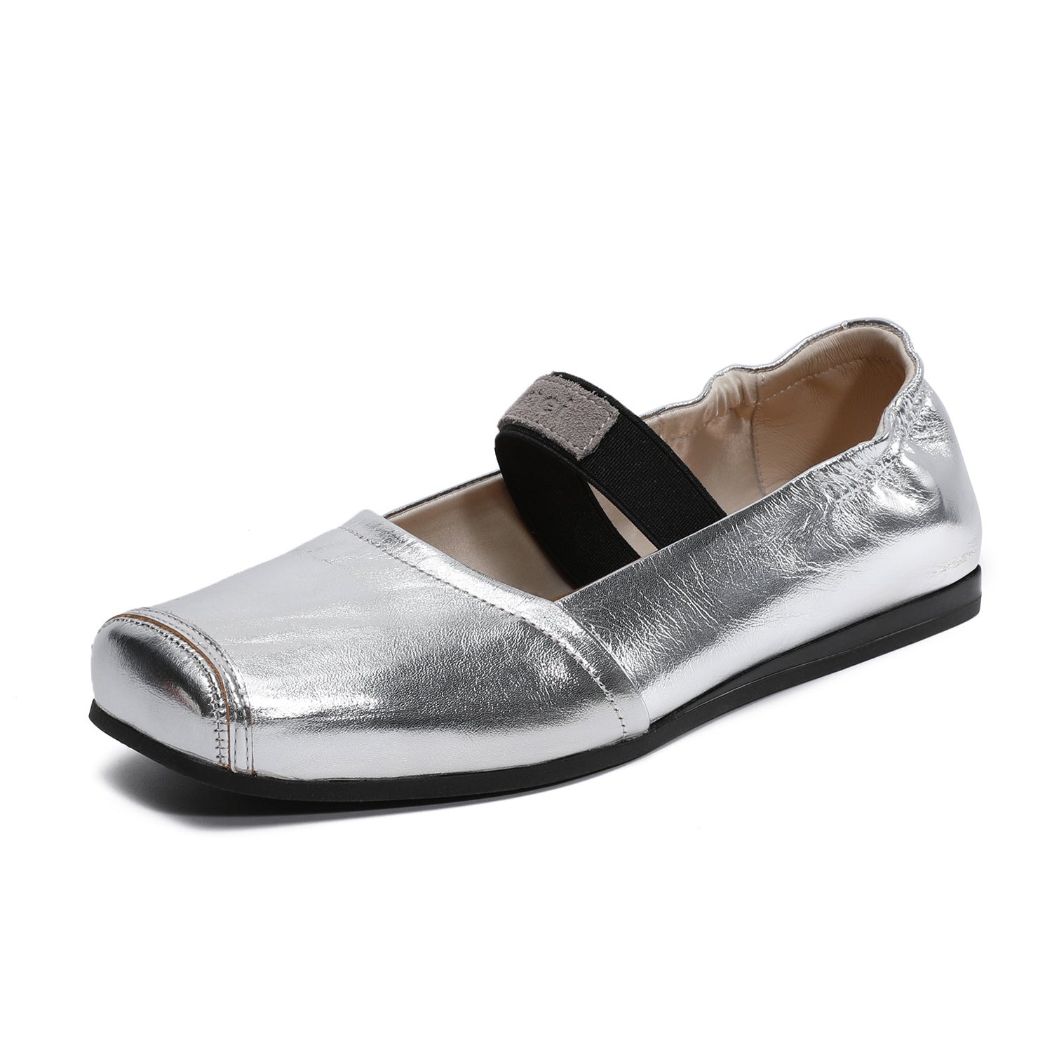 Women's Sustainable Genuine Leather Vintage Flat Shoes-RAIIFY