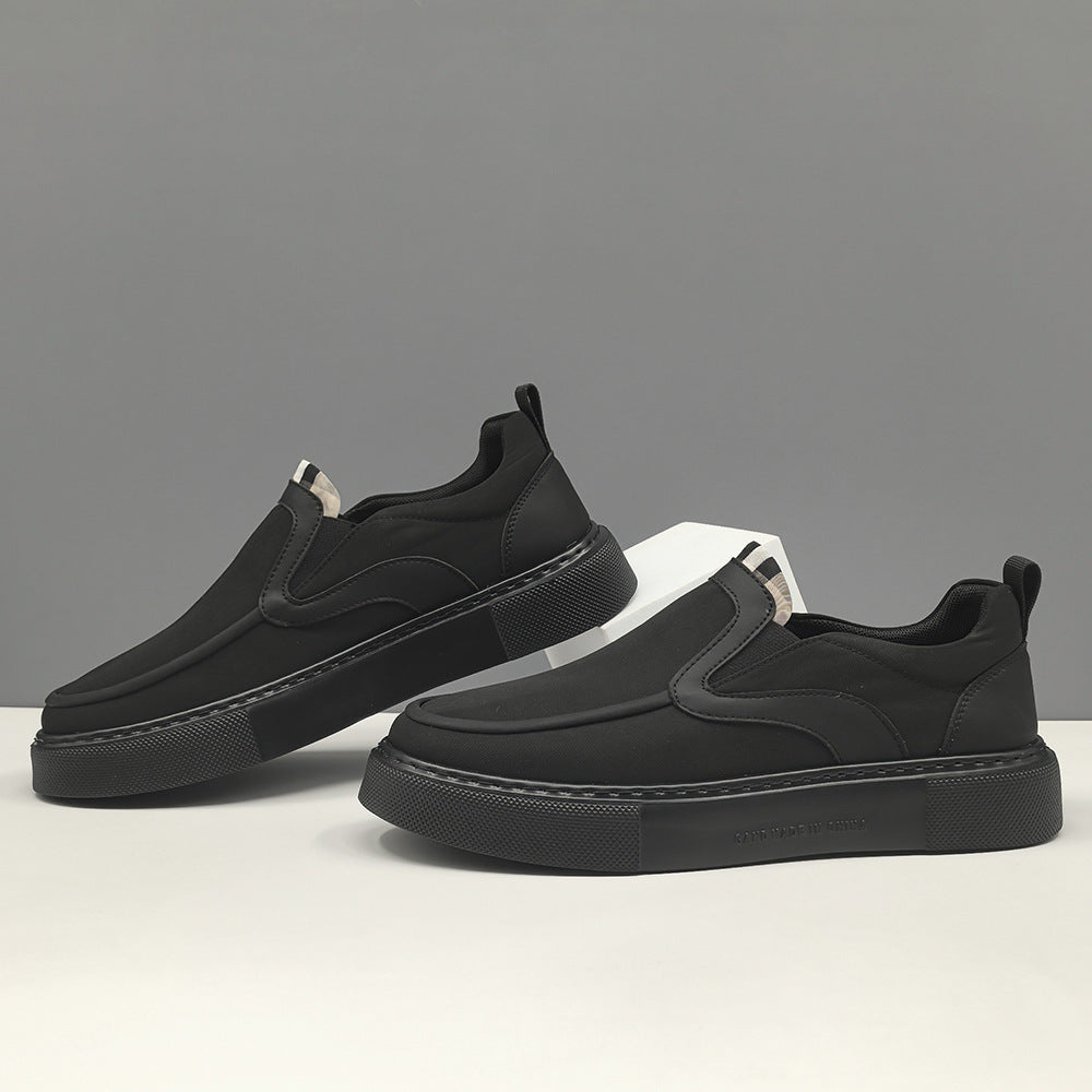 Men Minimalism Plain Canvas Slip-on Casual Shoes-RAIIFY
