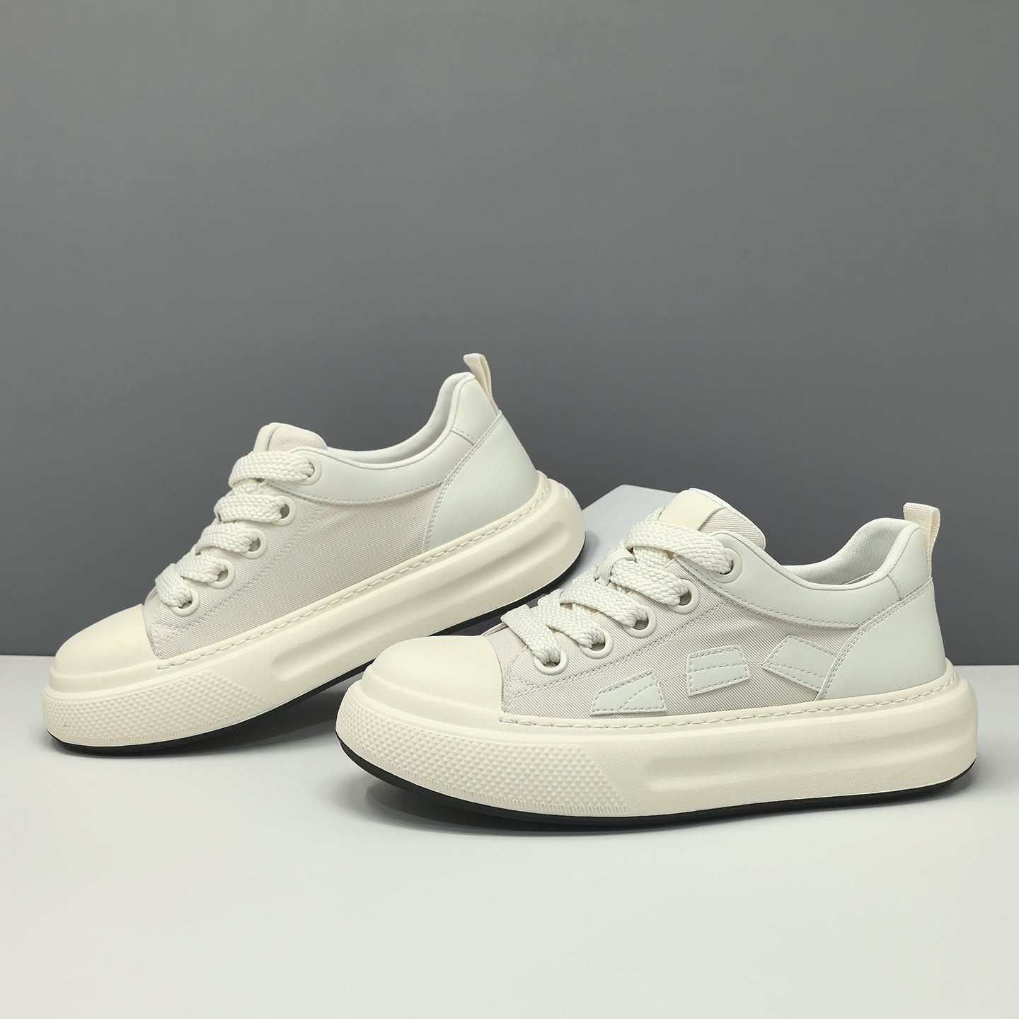 Men Breathable Color Block Thick Sole Platform Leisure Shoes-RAIIFY