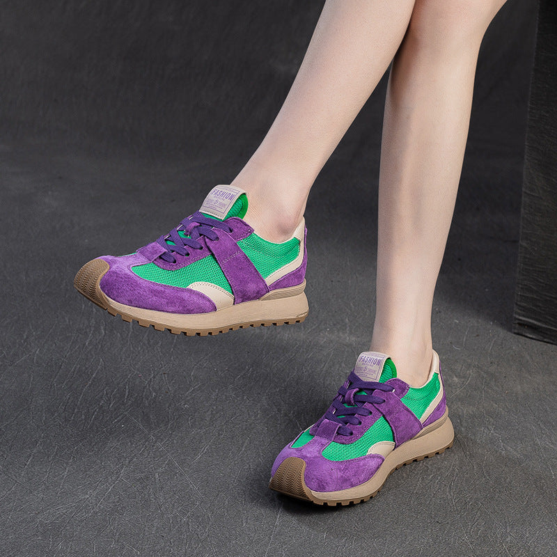 Women Color Matching Patchwork Casual Training Sneakers-RAIIFY