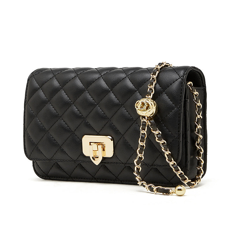 Women's Fashion Leather Quilted Mini Crossbody Bag-RAIIFY