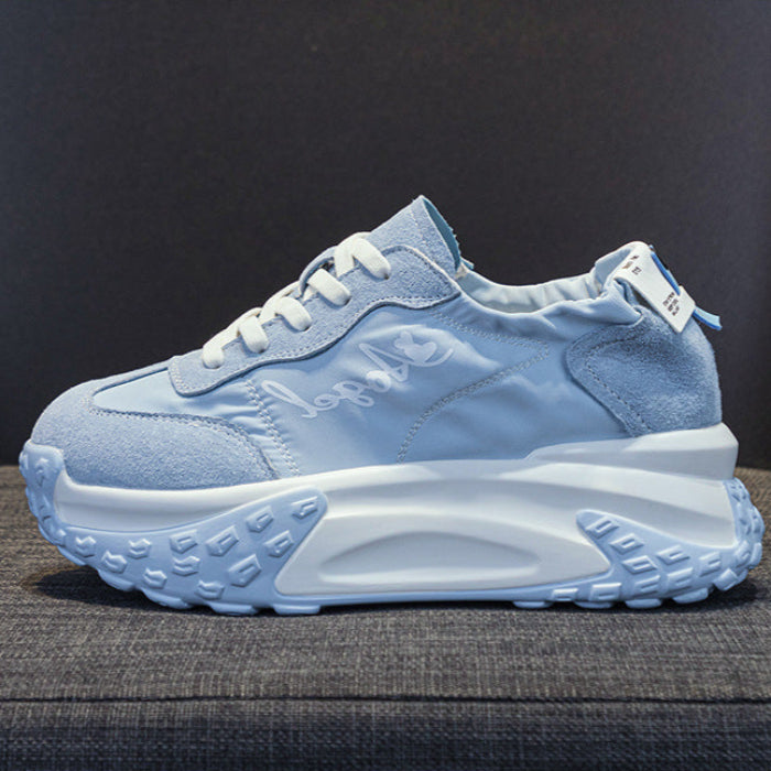 Women's Stylish Suede Canvas Platform Casual Shoes-RAIIFY
