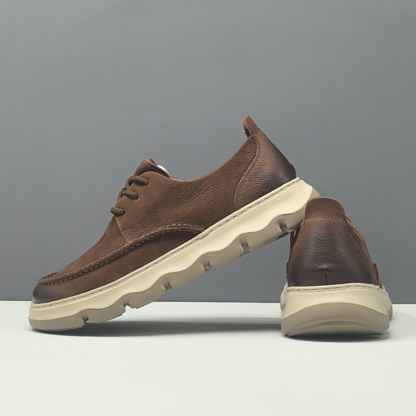 Men's Breathable Genuine Leather Retro Casual Shoes-RAIIFY