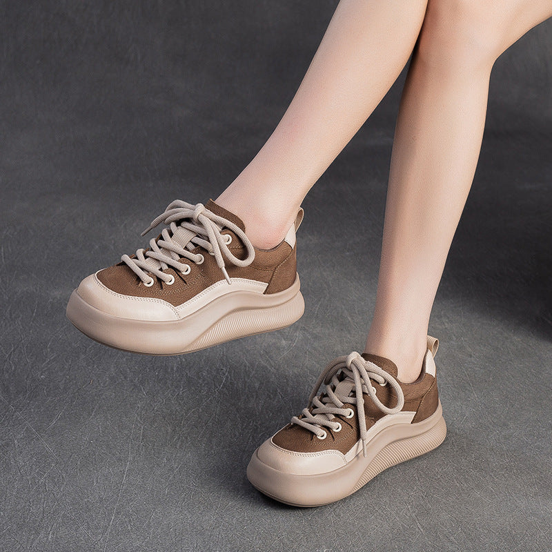 Women's Fashion Leather Breathable Casual Shoes-RAIIFY