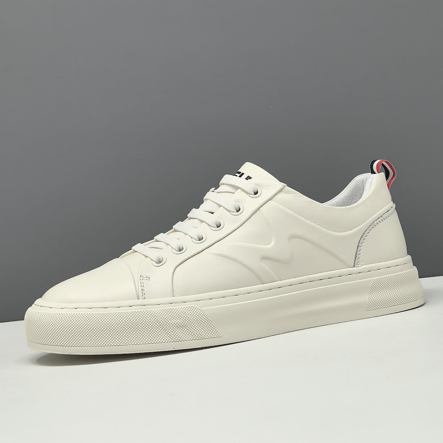 Men's Minimalist Leather Flat Casual Shoes-RAIIFY